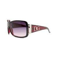 DG Eyewear Red Frame Sunglasses