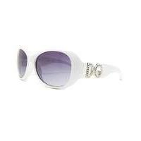 DG Eyewear White Frame Sunglasses