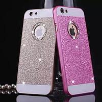 diamond bling glitter back cover case with hole for iphone 44s