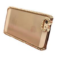 diamond shining shining decorated transparent back cover case for ipho ...