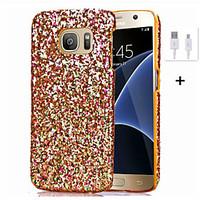 Diamond Bling Glitter Cover Case for Samsung S6/S6 Edge/S7/S7 Edge USB Cable