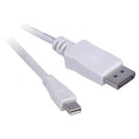 Displayport To Mini Displayport 1.2 Cord White- 1m