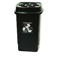 DISPOSABLE CUP BIN BLK/GRY 354185