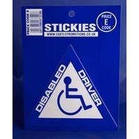 disabled driver triangle sticker