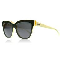 dior diorgraphic sunglasses green cream yellow 39c48