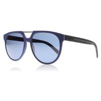 Dior Homme 0199S Sunglasses Blue Black Rubber EMC