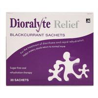 dioralyte relief blackcurrant sachets 20