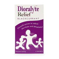 Dioralyte Relief Blackcurrant 6 Sachets