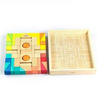 DIY KIT For Gift Building Blocks Square Wood Toys