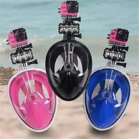 Diving Masks Safety Gear Snorkel Mask Snorkel Set NO TOOLS Required Protective 180 Degree View Dry Top Full Face Masks Safety GearDiving