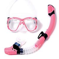 Diving Masks Diving Packages Snorkels Swim Mask Goggle Snorkel Set Dry Top Diving / Snorkeling Swimming PVC Glass Plastic silicone
