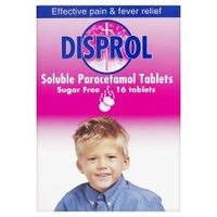 Disprol Soluble Paracetamol Tablets 16 Tablets