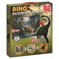 Dino Puzzle and Build 2D/3D (50-Piece Multi-Colour)