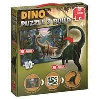 dino puzzle and build 2d3d 50 piece multi colour