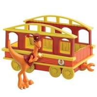 Dinosaur Train Conductor with Train Car