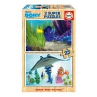 Disney Finding Dory 2 Super Dory & Where\'s Dory 25pcs Wooden Jigsaw Puzzles (16694)