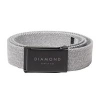 diamond stone cut clamp belt heather grey