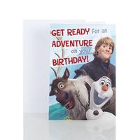 disney frozen olaf sven birthday card