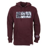 Diamond Marble Fill Hoodie - Burgundy