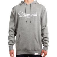 Diamond Champagne Embroidery Hoodie - Gunmetal Heather