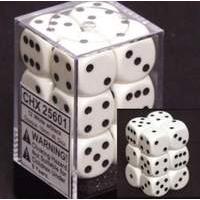 dice classic whiteblack spots