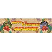 Dino Blast Personalised Party Banner