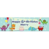 Dinosaur Personalised Party Banner