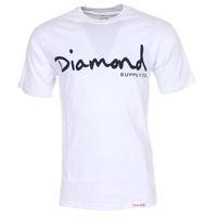 Diamond OG Script T-Shirt - White