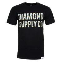 diamond bezel t shirt black