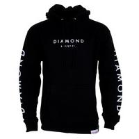 Diamond Stone Cut Hoodie - Black