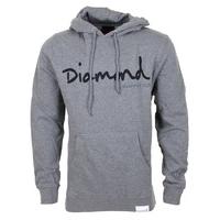 Diamond OG Script Hoodie - Heather Grey