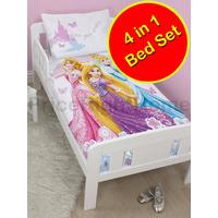 Disney Princess Dreams 4 in 1 Junior Bedding Bundle Set (Duvet + Pillow + Covers)