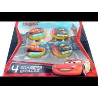 Disney Cars 4 Pack Of Erasers - Crafts - New World Toys