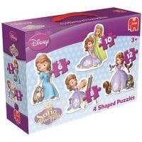 Disney Sofia The First 4 In 1 Shaped Jigsaw Puzzles