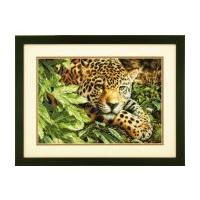 Dimensions Gold Collection Leopard In Repose Cross Stitch Kit