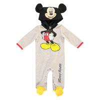 disney mickey mouse jersey romper with hood 0 3 months