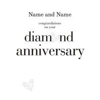 diamond heart personalised anniversary card