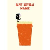 Dive into a Beer | Birthday Card