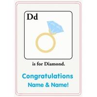 Diamond | Alphabet Card | AZ1004