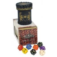 Dice Cup with 8 D20s: The Dark Eye RPG
