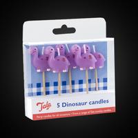 Dinosaur Birthday Candles (5 Pack)