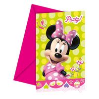 disney minnie mouse bow tique party invitations
