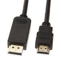 Displayport Male to HDMI V1.3 Male Cable(1M)