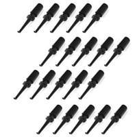 DIY Plastic Multimeter Test Hook Clip Grabber for PCB SMD IC - 20PCS - BLACK