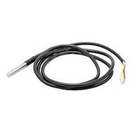 DIY Stainless Steel Temperature Sensor Probe - Black