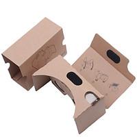 DIY Cardboard Virtual Reality 3D Glasses VR Tookit(Upgraded version 34mm Lens)