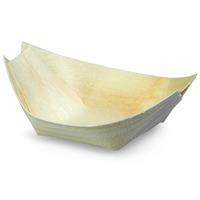 Disposable Wooden Food Serving Boat 9 x 5cm (Pack of 50)