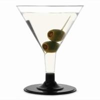 disposable martini glasses black 53oz 150ml case of 192