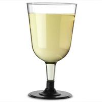 Disposable Wine Glasses Black 8.5oz / 240ml (Sleeve of 12)