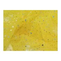 Diamante Sequin Voile Fabric Yellow